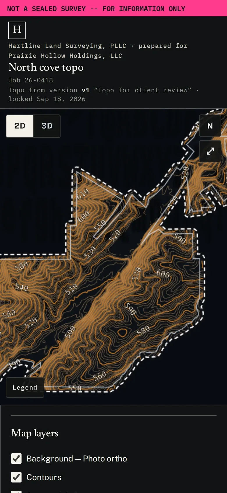The client topo viewer on a phone